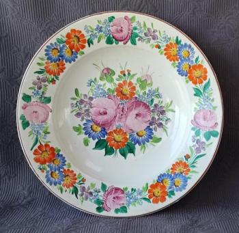 Talíř , ruční malba, zn. Klenčí, Míča Talíř , ruční malba, zn. Klenčí, Míča