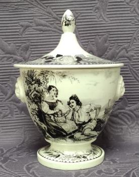 Dóza - cukřenka, Mouzin Lecat de Nimy, 19. stol. Dóza - cukřenka, Mouzin Lecat de Nimy, 19. stol.