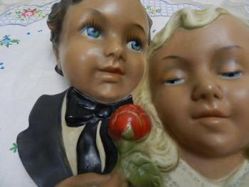 Keramický reliéf Chlapec a dívka Keramický reliéf Chlapec a dívka