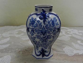 Malovaná váza Delft, fajáns - Holandsko, značeno Malovaná váza Delft, fajáns - Holandsko, značeno