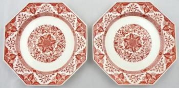 Párové hraněné talíře - Denmark, Minton Párové hraněné talíře - Denmark, Minton