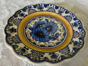 Dekorační malovaný talíř Dekorační malovaný talíř