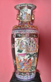 Velká čínská váza Kanton V 124 cm. Značená Velká čínská váza Kanton V 124 cm. Značená