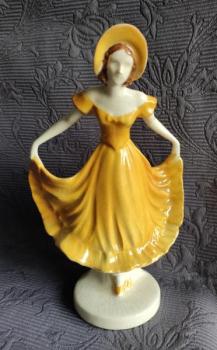 Dáma ve žlutém, Duchcov, Royal Dux Dáma ve žlutém, Duchcov, Royal Dux