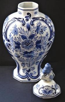 Váza s víèkem fajánsová -Delft